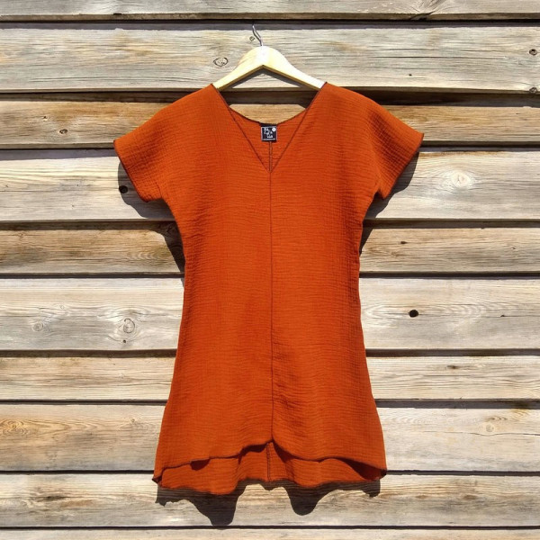 Vestido ecológico Teja