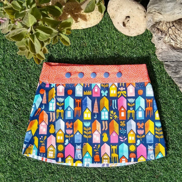 Falda ecológica reversible Casas-Calcetines