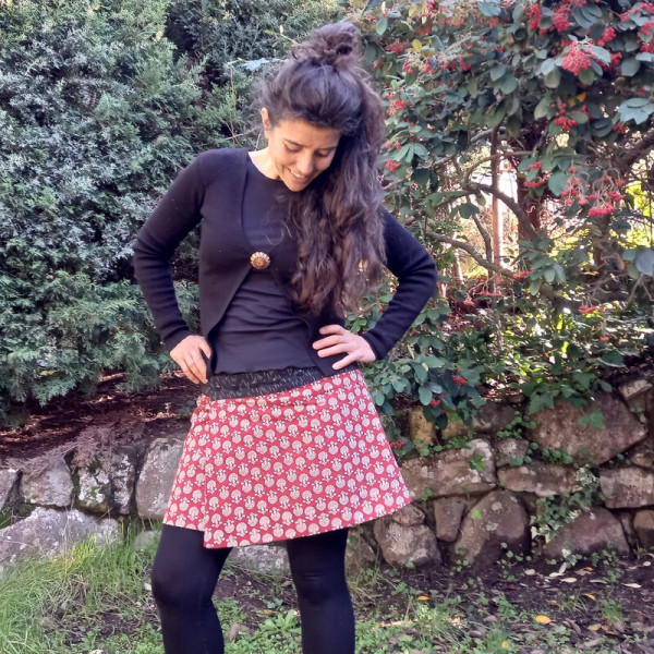 Falda ecológica reversible Étnica