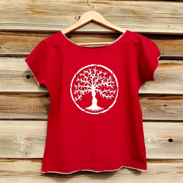 Camiseta ecológica mujer Arbol de la Vida