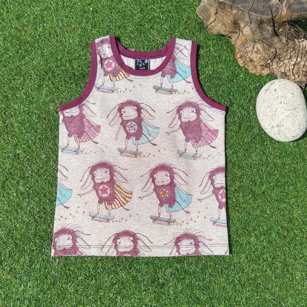 Camiseta de hombreras ecológica Mosca-Ratón