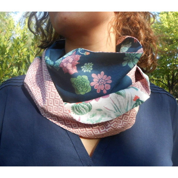 Pañuelo ecológico mujer Cactus