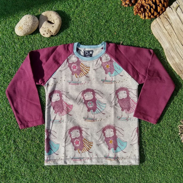 Camiseta algodón orgánico manga larga Mosca-Raton
