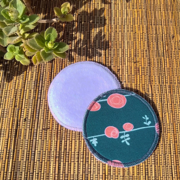 Disco desmaquillante ecológico Rosas